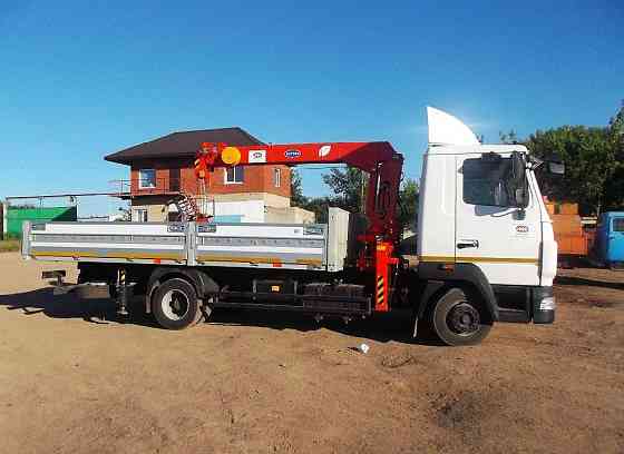Бортовой автомобиль на шасси Isuzu Elf 4х2, 205 л.с., борт 6,3 м, с КМУ 5 т Самара