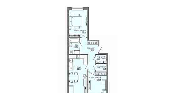 2-комн. квартира, 64.36 м2, 10/16 эт. Архангельск