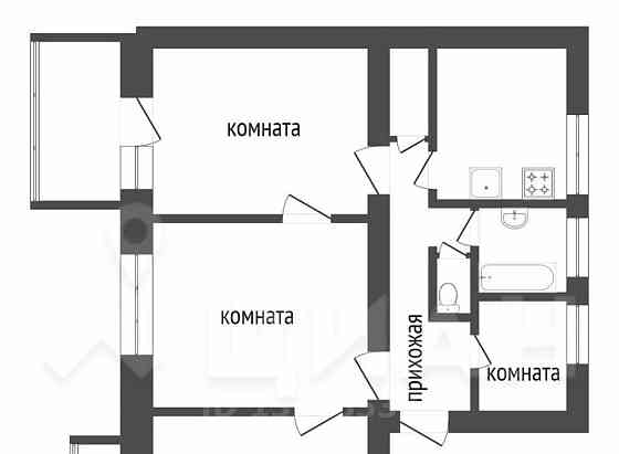 4-комн. квартира, 79.8 м2, 2/5 эт. Красноярск