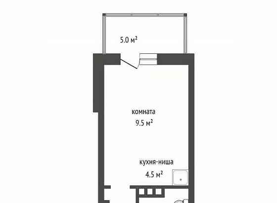 Студия, 22.3 м2, 5/19 эт. Красноярск
