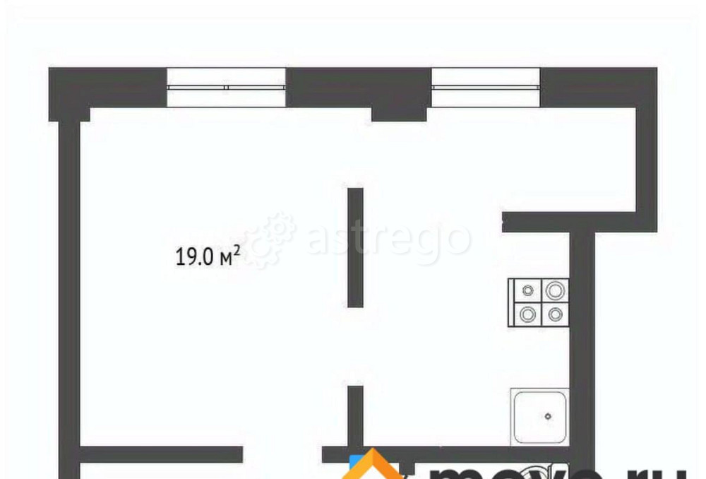 Студия, 28 м2, 4/5 эт. Белгород - изображение 7
