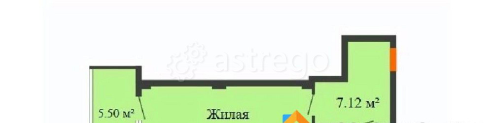 Студия, 34.2 м2, 7/17 эт. Красноярск - изображение 1