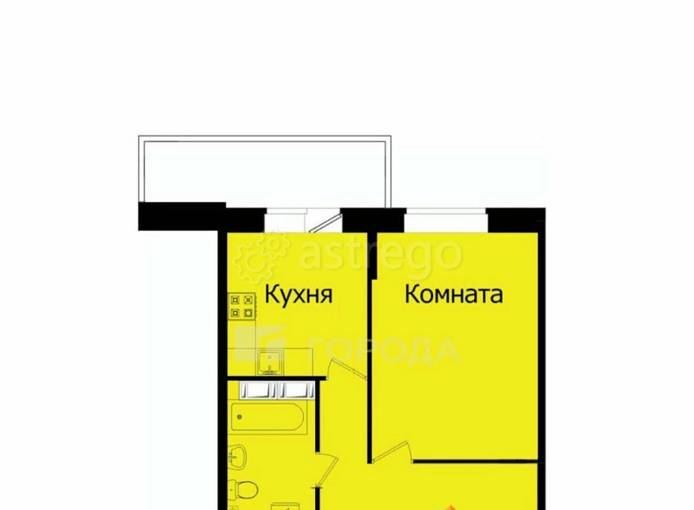 1-комн. квартира, 45.1 м2, 2/14 эт. Новоалтайск - изображение 4