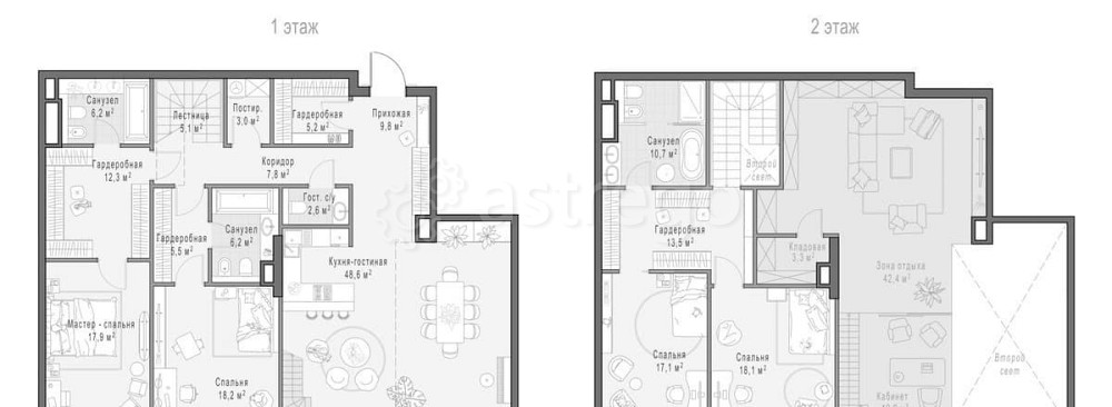 4-комн. квартира, 211.96 м2, 3/12 эт. Москва - изображение 1