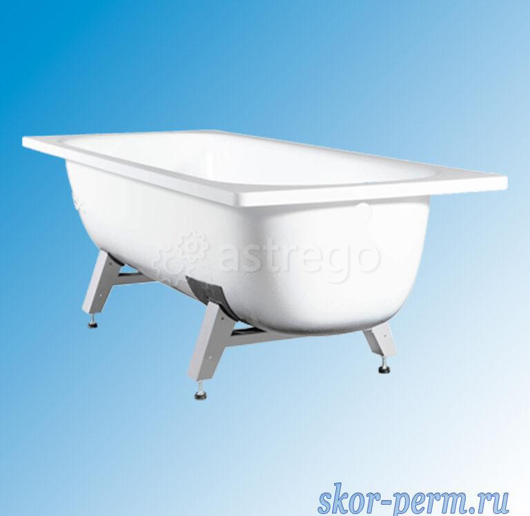 Ванна стальная Optimo 170х70 см с комплектом подставок Пермь - изображение 1