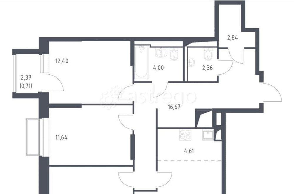 4-комн. квартира, 81.9 м2, 9/24 эт. Мытищи - изображение 1