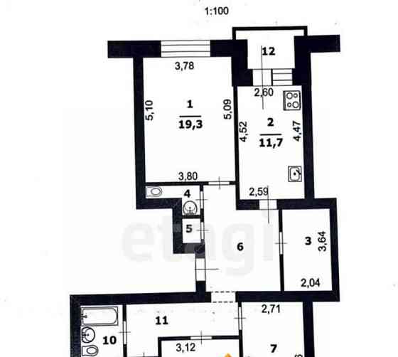 4-комн. квартира, 120 м2, 9/10 эт. Белгород