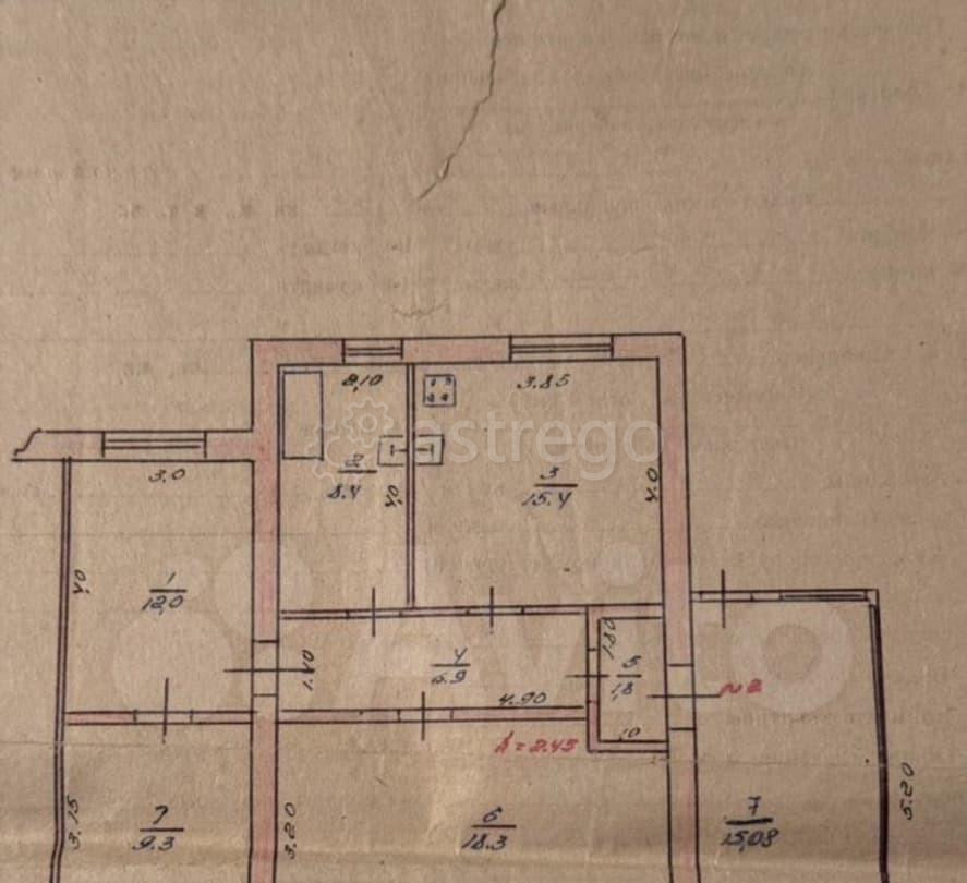3-комн. квартира, 86.1 м2, 1/1 эт. Благовещенск - изображение 3