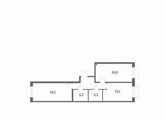 2-комн. квартира, 66.7 м2, 4/8 эт. Санкт-Петербург