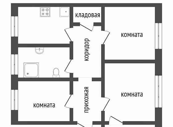 4-комн. квартира, 82.6 м2, 4/4 эт. Красноярск