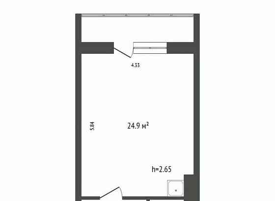 Студия, 33.3 м2, 17/17 эт. Красноярск