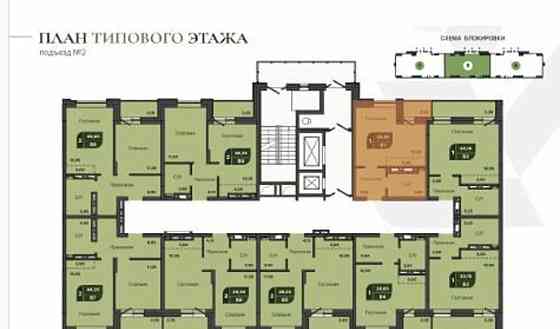 1-комн. квартира, 29.6 м2, 15/17 эт. Красноярск