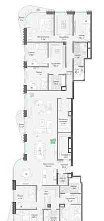 Многокомнатная квартира, 356 м2, 9/14 эт. Москва