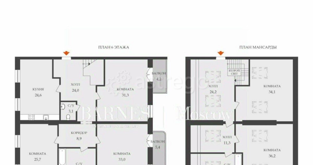 5-комн. квартира, 285.4 м2, 6/7 эт. Санкт-Петербург - изображение 7