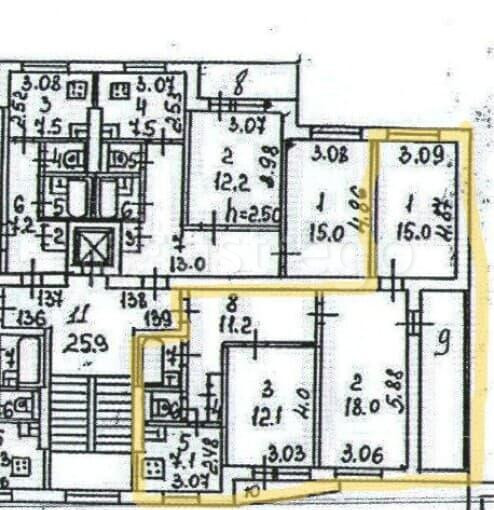 3-комн. квартира, 64 м2, 9/9 эт. Солнечногорск - изображение 2