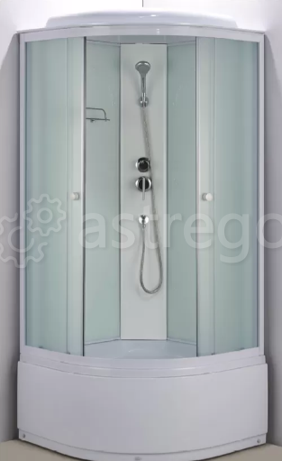 Душевая кабина 90x90 средний поддон OS 095 W (белые полосы) Красноярск - изображение 1