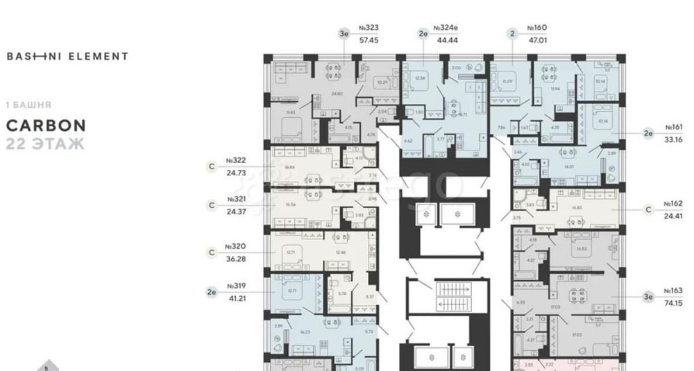3-комн. квартира, 82.76 м2, 22/22 эт. Санкт-Петербург - изображение 4