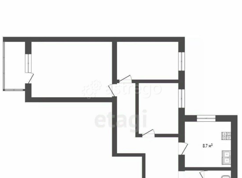 3-комн. квартира, 78 м2, 2/9 эт. Стерлитамак - изображение 1
