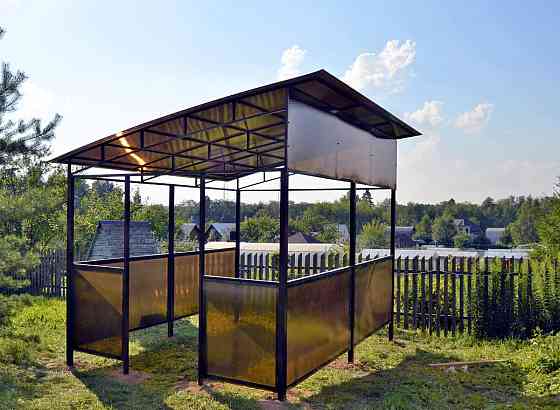 Беседка с металлической крышей Екатеринбург