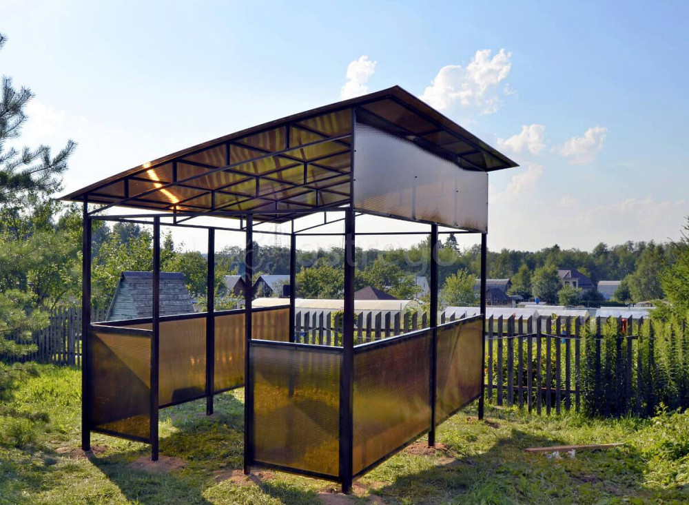 Беседка с металлической крышей Екатеринбург - изображение 1