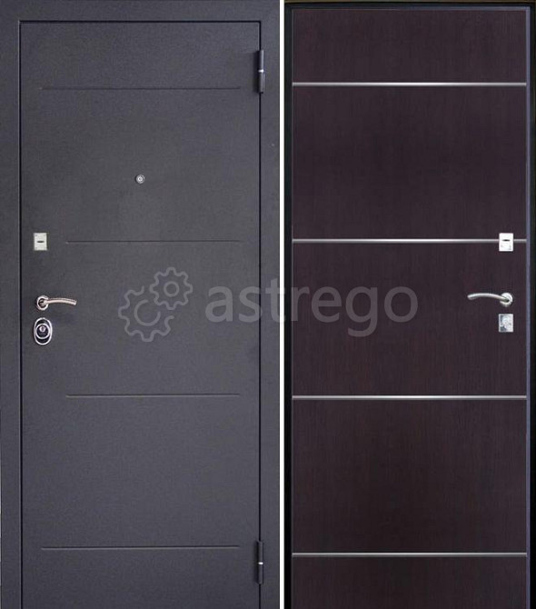 Дверь металлическая SD Prof-2 Молдинг Венге 2050*970 Правое открывание vrd-21095 Verda Москва - изображение 1