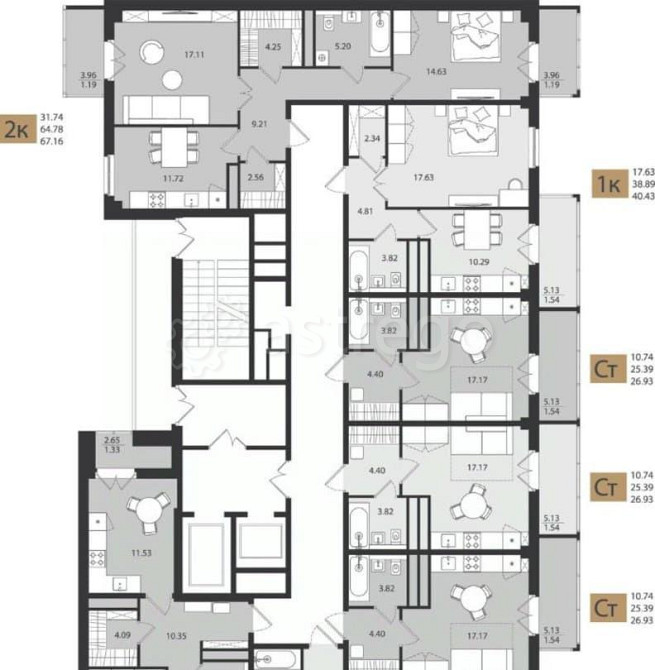 1-комн. квартира, 40.43 м2, 10/16 эт. Архангельск - изображение 7