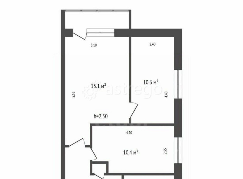 3-комн. квартира, 51.4 м2, 3/5 эт. Красноярск - изображение 7