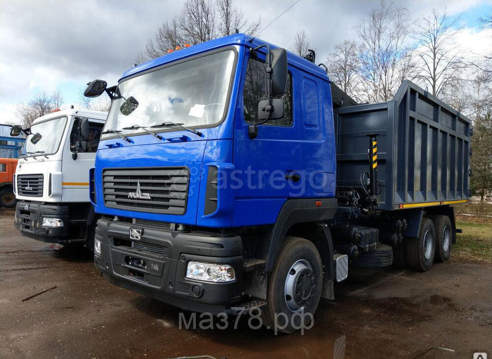 Ломовоз на шасси МАЗ-6312C9-8525-012 Евро-5 с гидроманипулятором VM10L74 с грейфером Транслес Санкт-Петербург - изображение 1