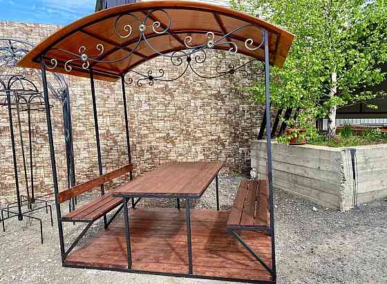 Беседка с навесом и полом Беседки Амарант Раменское