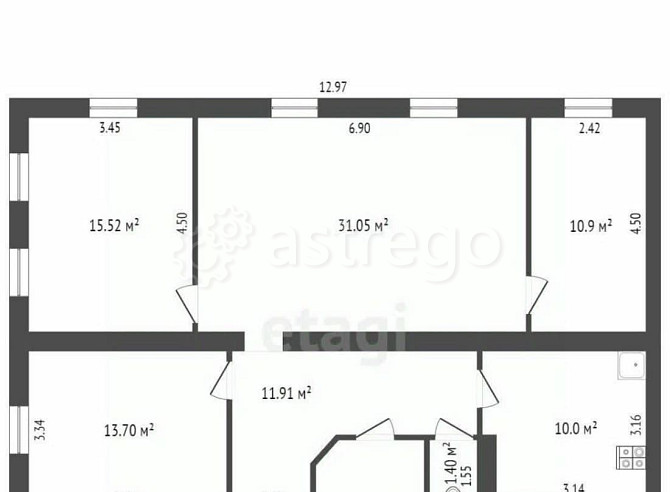 4-комн. квартира, 103.4 м2, 2/4 эт. Стерлитамак - изображение 1