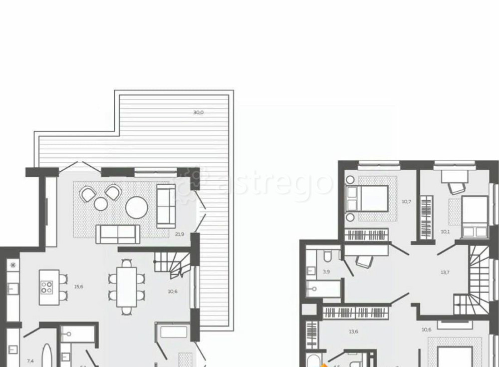 4-комн. квартира, 172.18 м2, 1/9 эт. Барнаул - изображение 1