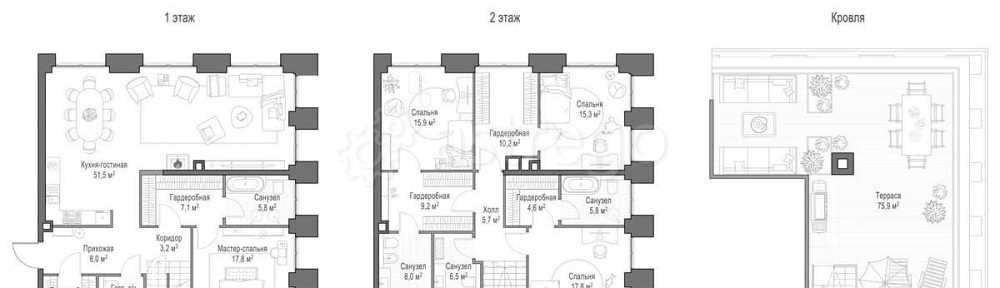 4-комн. квартира, 209.3 м2, 22/23 эт. Москва - изображение 7