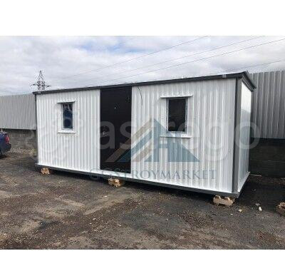 Бытовка под столовую БК-03-1 распашонка 6.0х2.4м с отделкой вагонка Москва - изображение 1