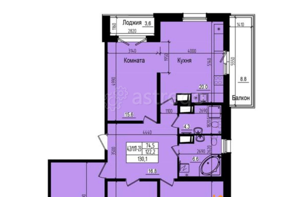 4-комн. квартира, 130.1 м2, 18/23 эт. Санкт-Петербург - изображение 1