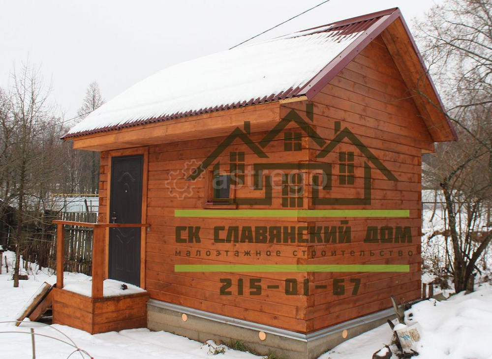 Баня под усадку 3х4.5 м три отдела из бруса 150х150 мм на ленточном фундаменте Красноярск - изображение 1