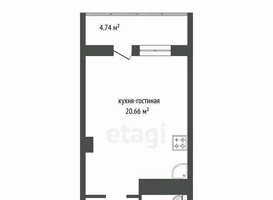 Студия, 31.2 м2, 2/25 эт. Красноярск