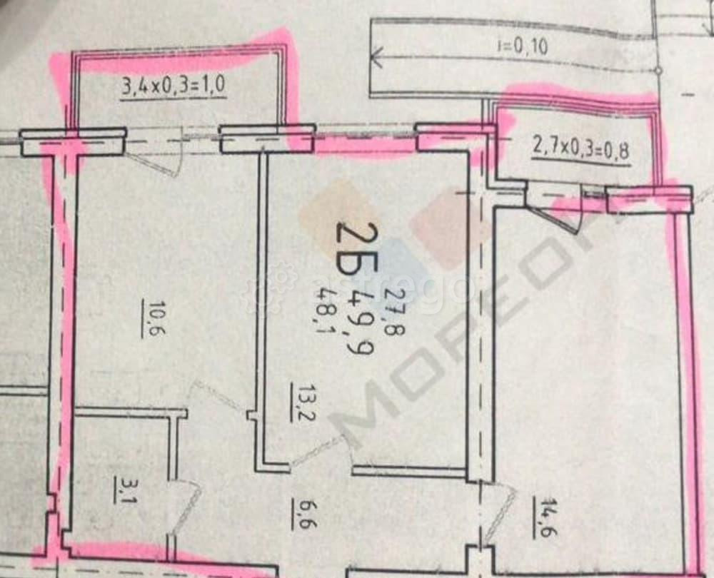2-комн. квартира, 50 м, 1/5 эт. Новая Адыгея - изображение 4