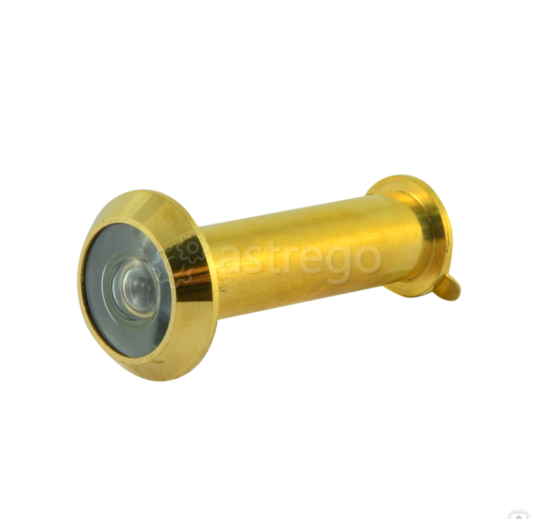 Глазок дверной НОРА-М №22ПП/14/180/50-75 со шторкой (золото) Нижний Новгород - изображение 1