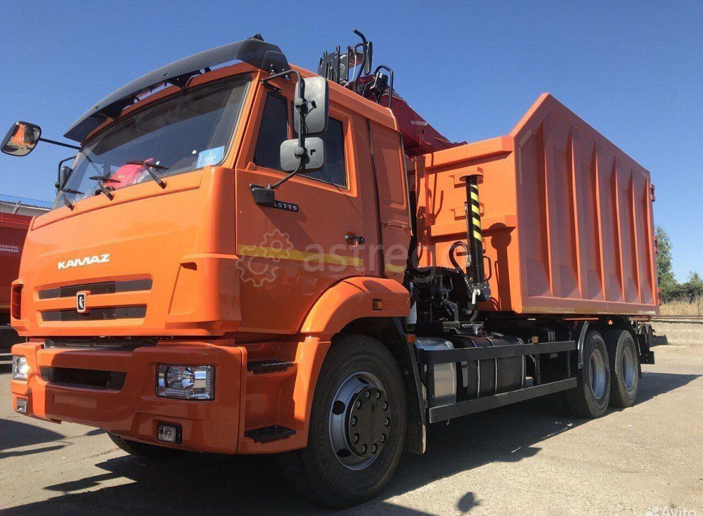 Ломовоз КАМАЗ 65115 с КМУ Велмаш-С 30 м3 Набережные Челны - изображение 1