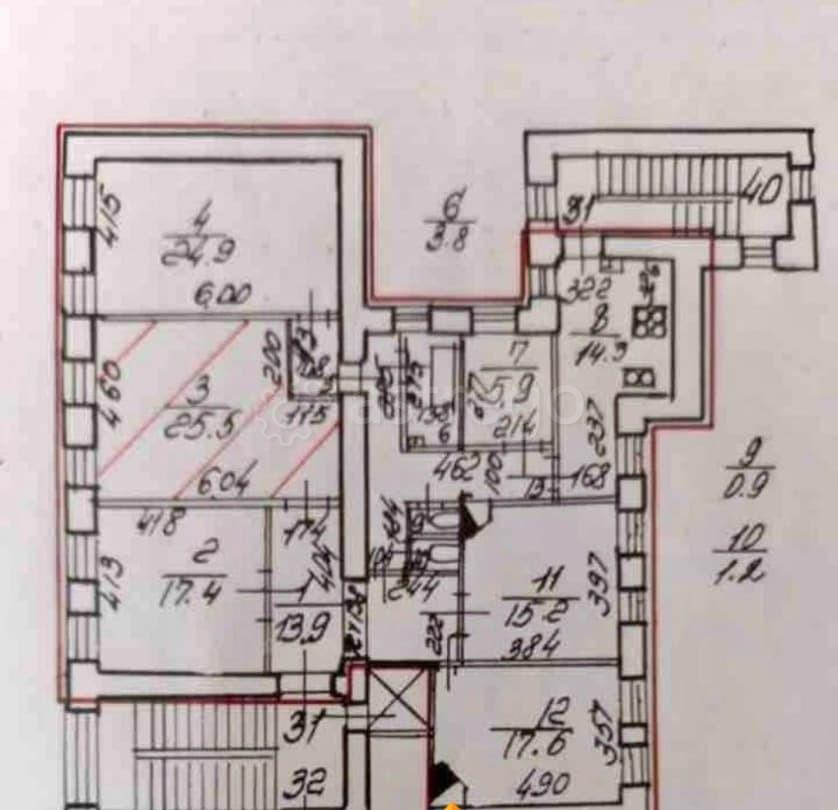 Комната, 25.5 м2, 6/6 эт. Санкт-Петербург - изображение 3