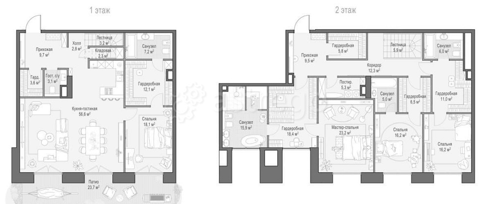 4-комн. квартира, 297.3 м2, 1/12 эт. Москва - изображение 1