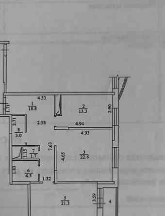 2-комн. квартира, 85.2 м2, 13/17 эт. Реутов