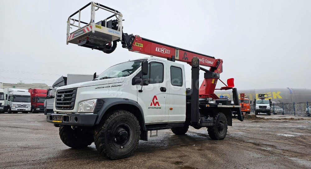 Автовышка 18 м Чайка-Socage TR318 на шасси ГАЗ-C42A33 Москва - изображение 1