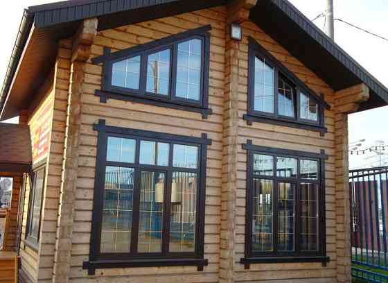 Окно деревянное со стеклопакетом для дачи 1200х1200 мм Москва