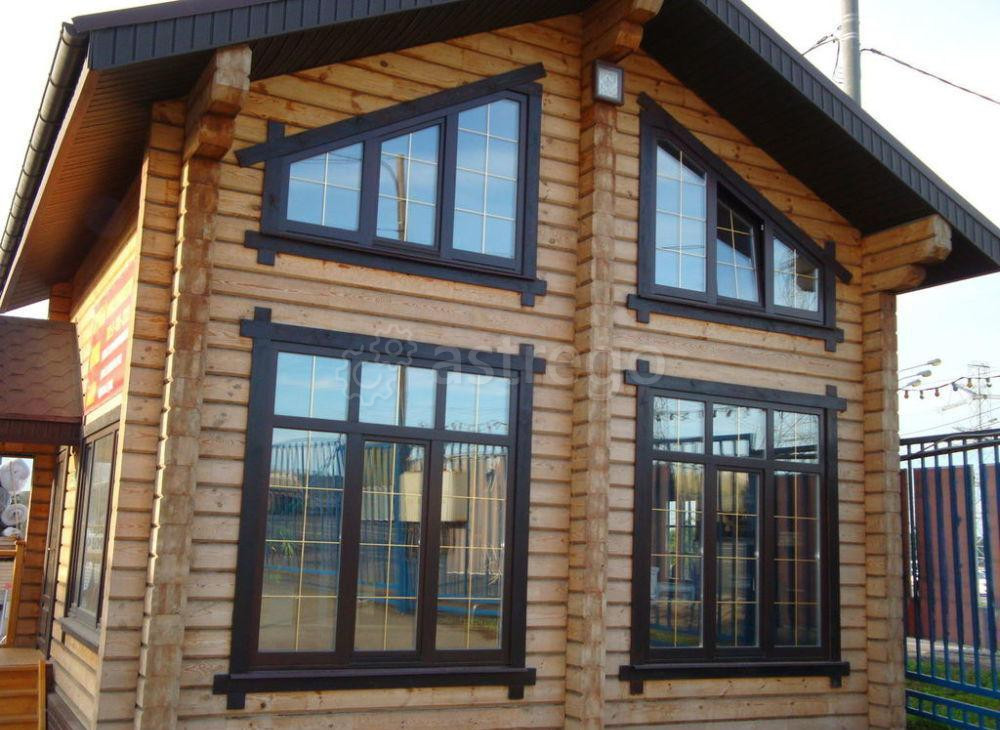 Окно деревянное со стеклопакетом для дачи 1200х1200 мм Москва - изображение 1