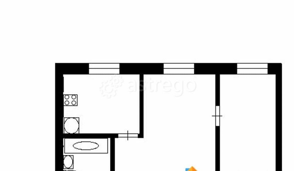 2-комн. квартира, 45.6 м2, 3/5 эт. Норильск - изображение 1