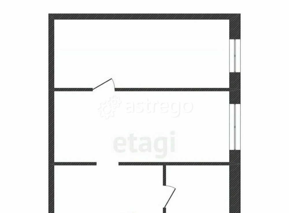 2-комн. квартира, 44.4 м2, 2/2 эт. Емельяново - изображение 2