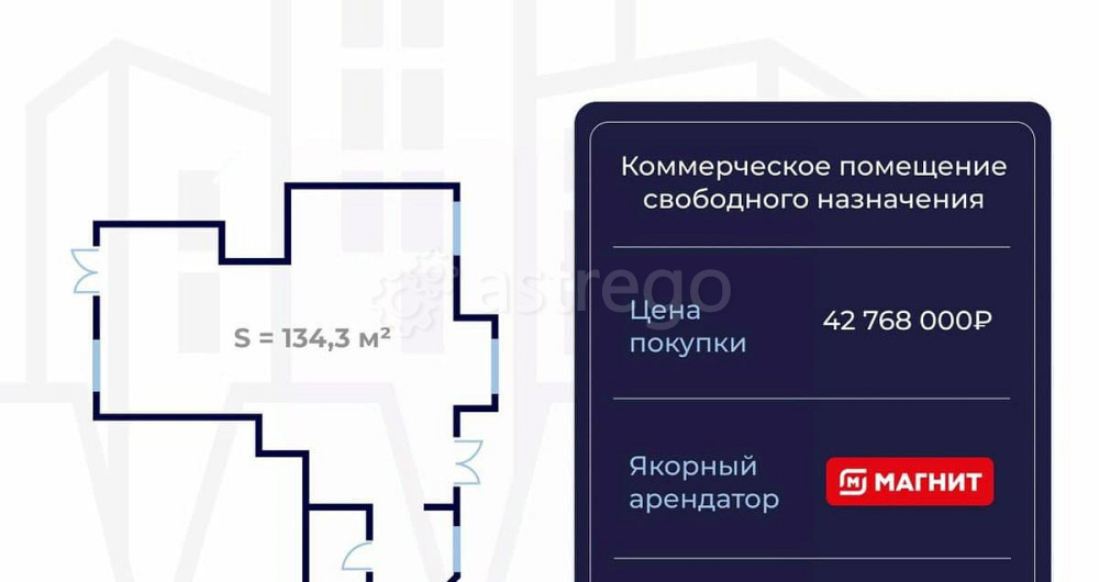 Свободного назначения, 134.3 м2 Санкт-Петербург - изображение 2