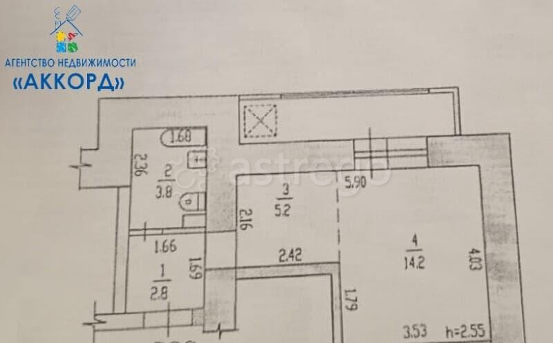 Студия, 26 м2, 6/7 эт. Барнаул - изображение 10