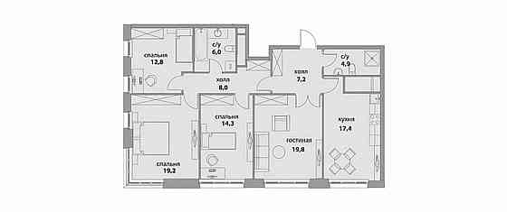 4-комн. квартира, 110 м2, 21/44 эт. Москва